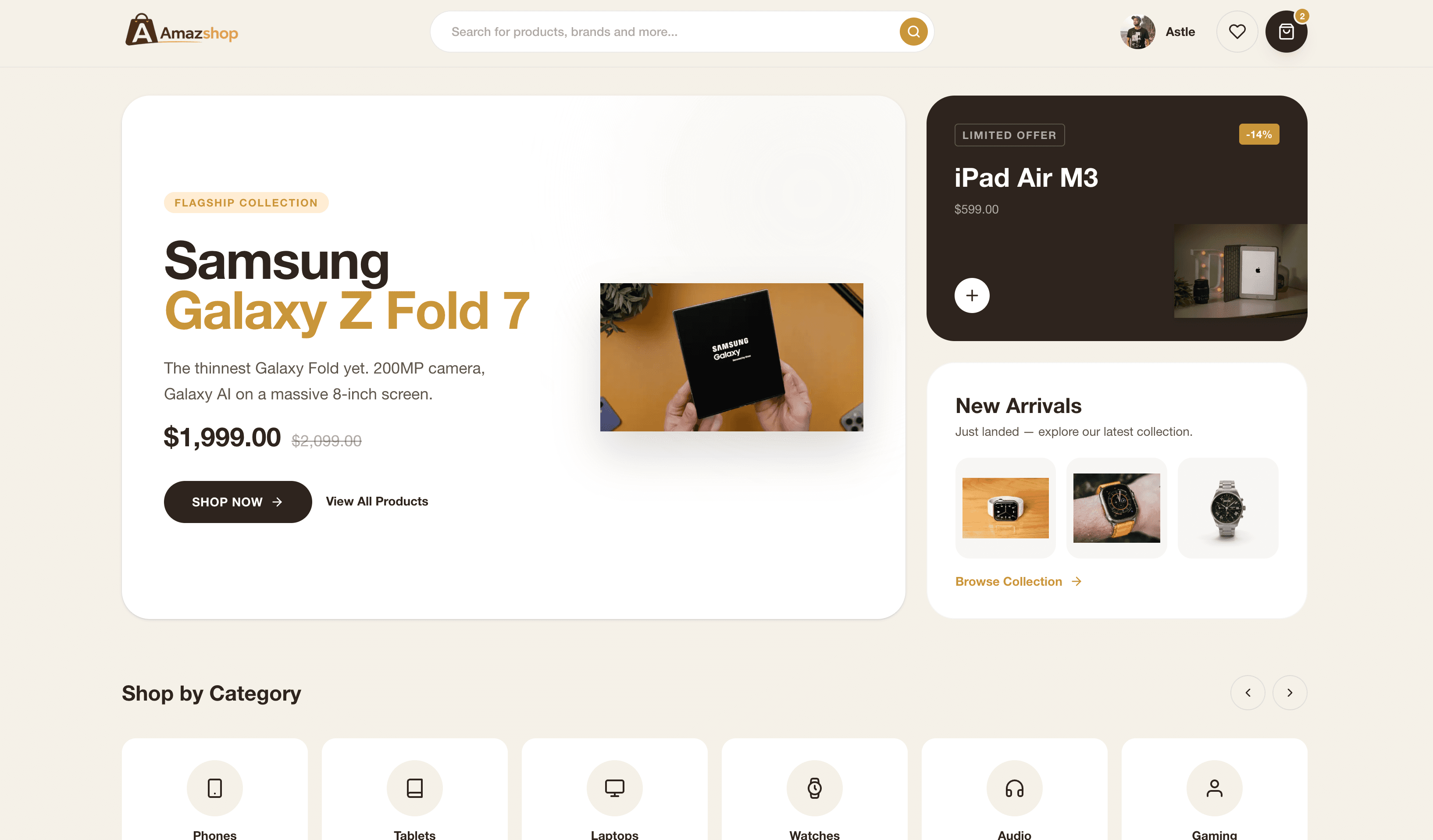AmazShop E-commerce screenshot 1