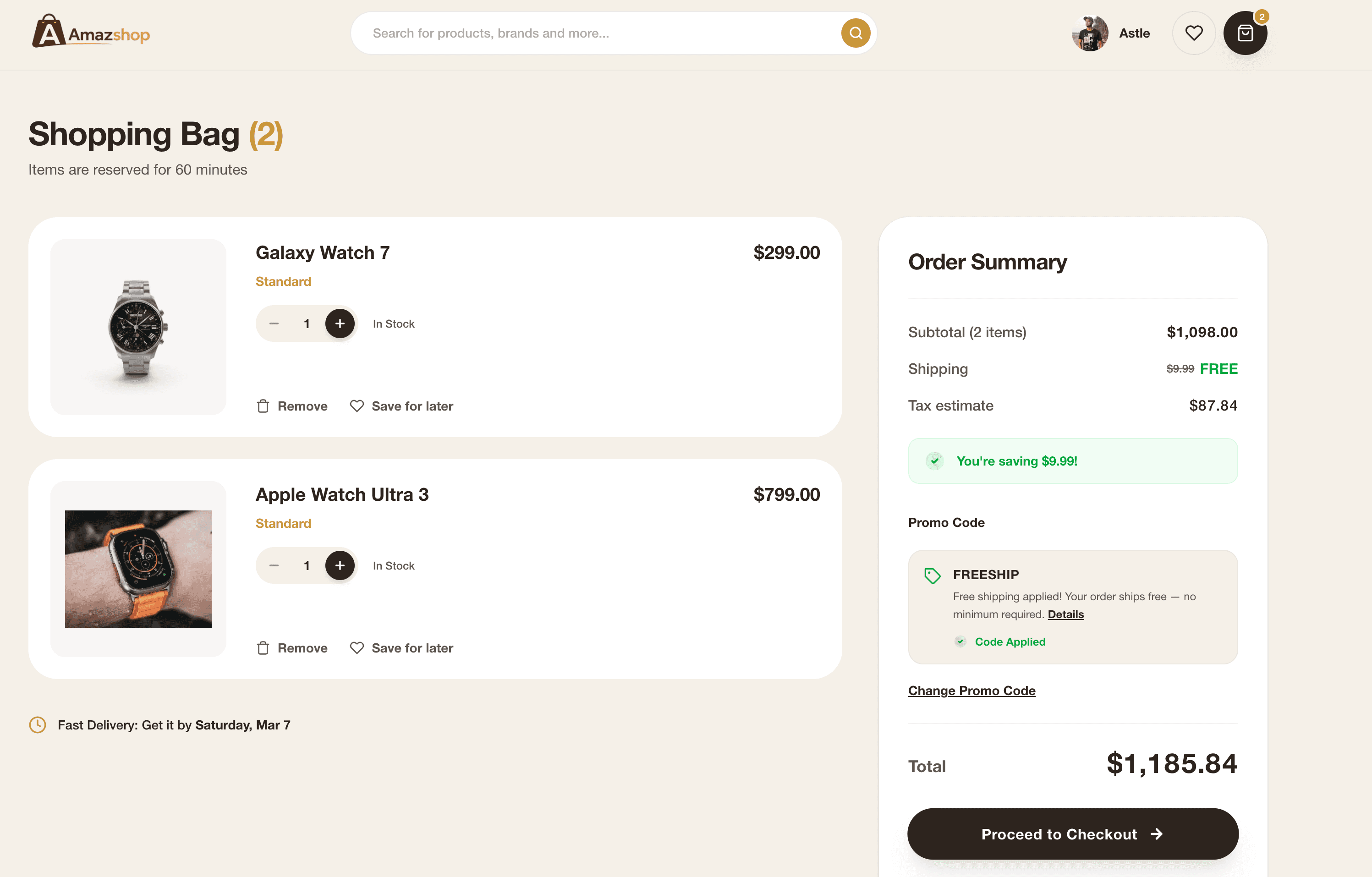 AmazShop E-commerce screenshot 3